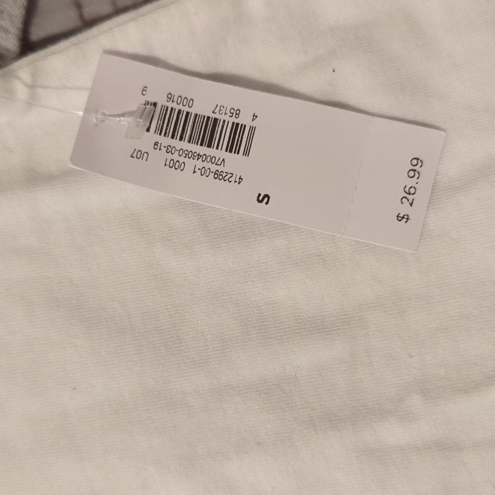 Peanuts Gray and White Long Sleeve Raglan Old Navy Tee - Picture 4 of 4
